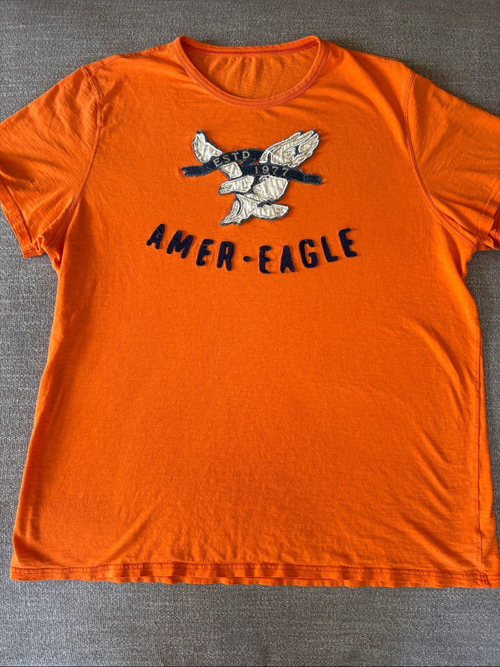 AMERICAN EAGLE OUTFITTERS AEO Vintage Bright Orange T Shirt Size XL Extra Large